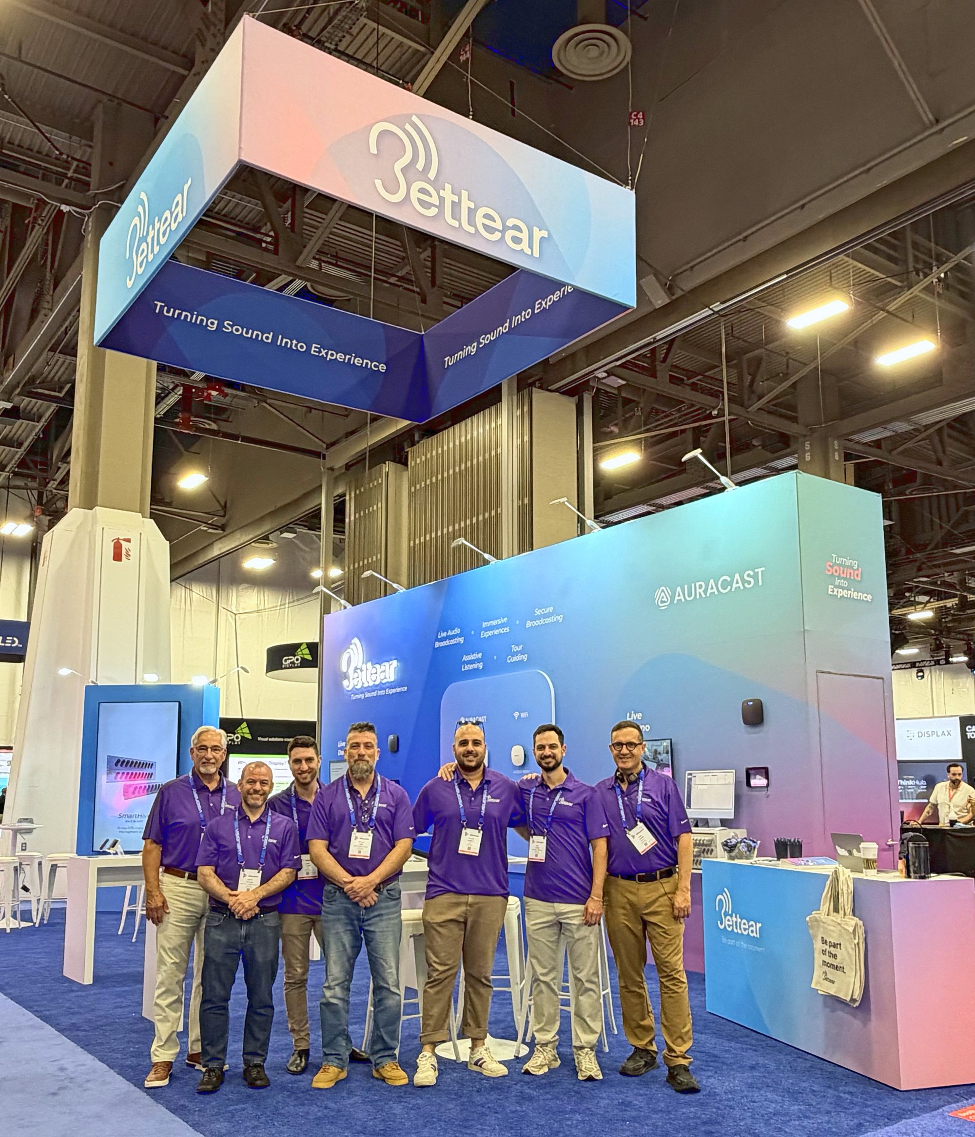 The Bettear team at its InfoComm 2026 booth
