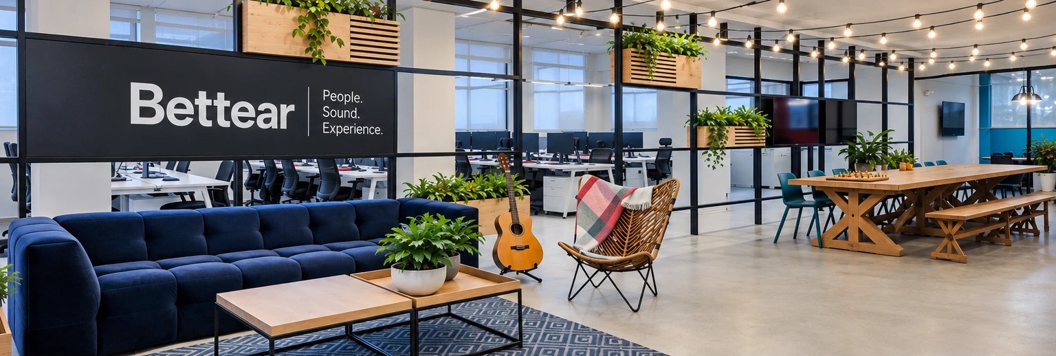 The lounge at the Bettear office