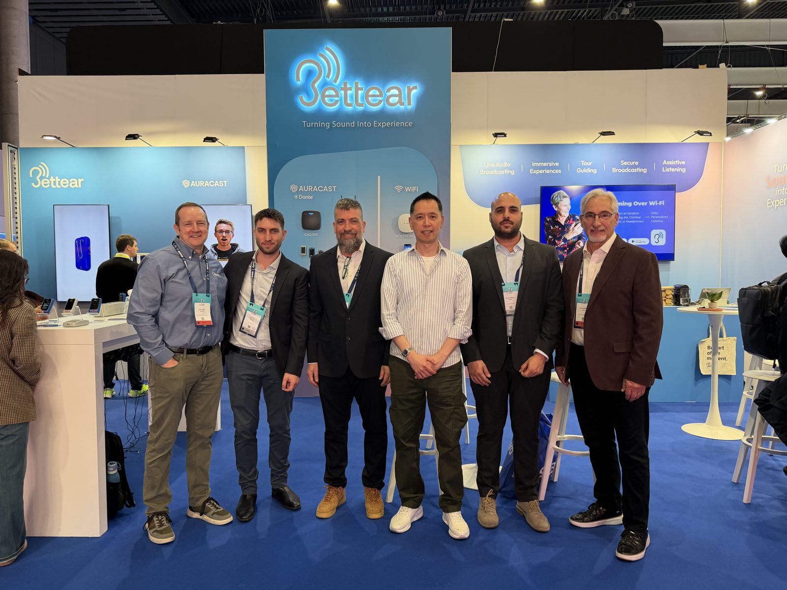 The team at the Bettear booth at ISE
