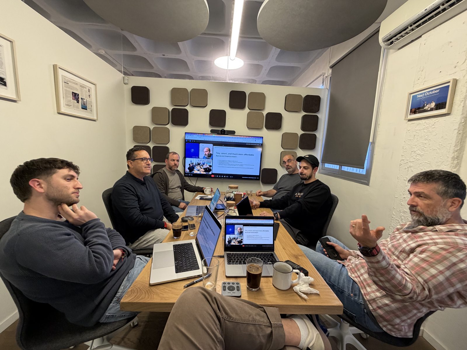 Heads down in the meeting room