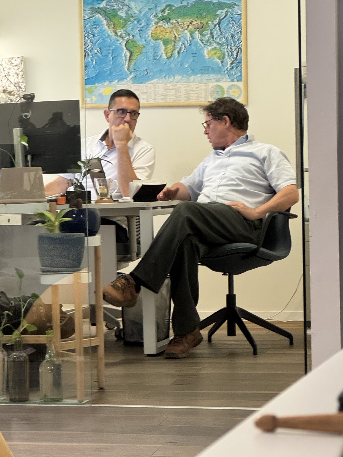 At work in the office